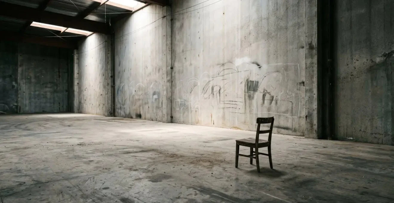 An incomplete artistic composition inviting viewer participation and interpretation rather than providing definitive answers