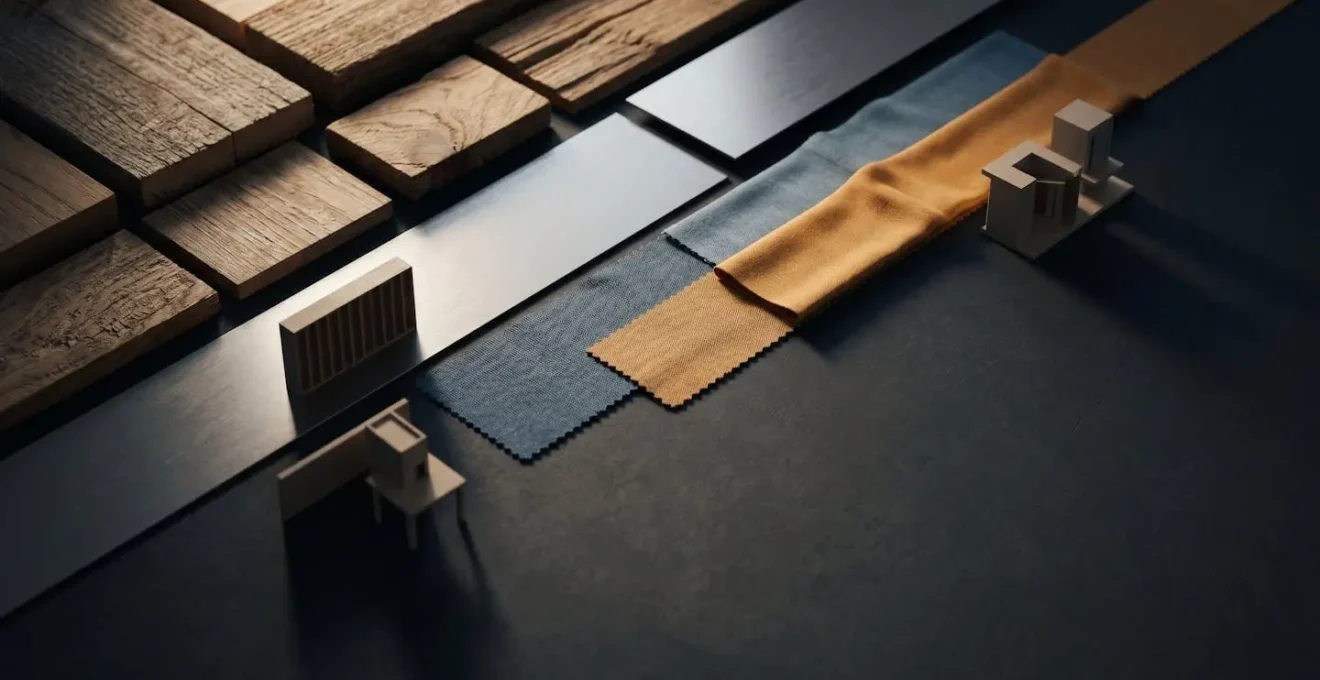 Abstract visual metaphor showing the translation of emotion into physical design through layered textures and materiality